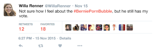 Illustration for article titled Campaign Setback: A Thought Bubble With Pornography Inside Of It Has Appeared Over Bernie Sanders’ Head